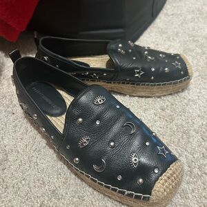 Black Studded Espadrilles